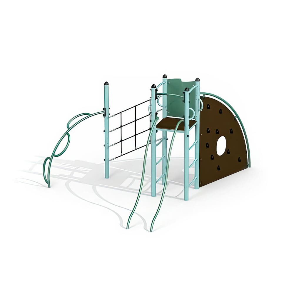 Gewerbefabrik Klettergeruest Dunja Outdoor Spielgeraet Kletterturm 3 Jahre Stahl Spielplatz