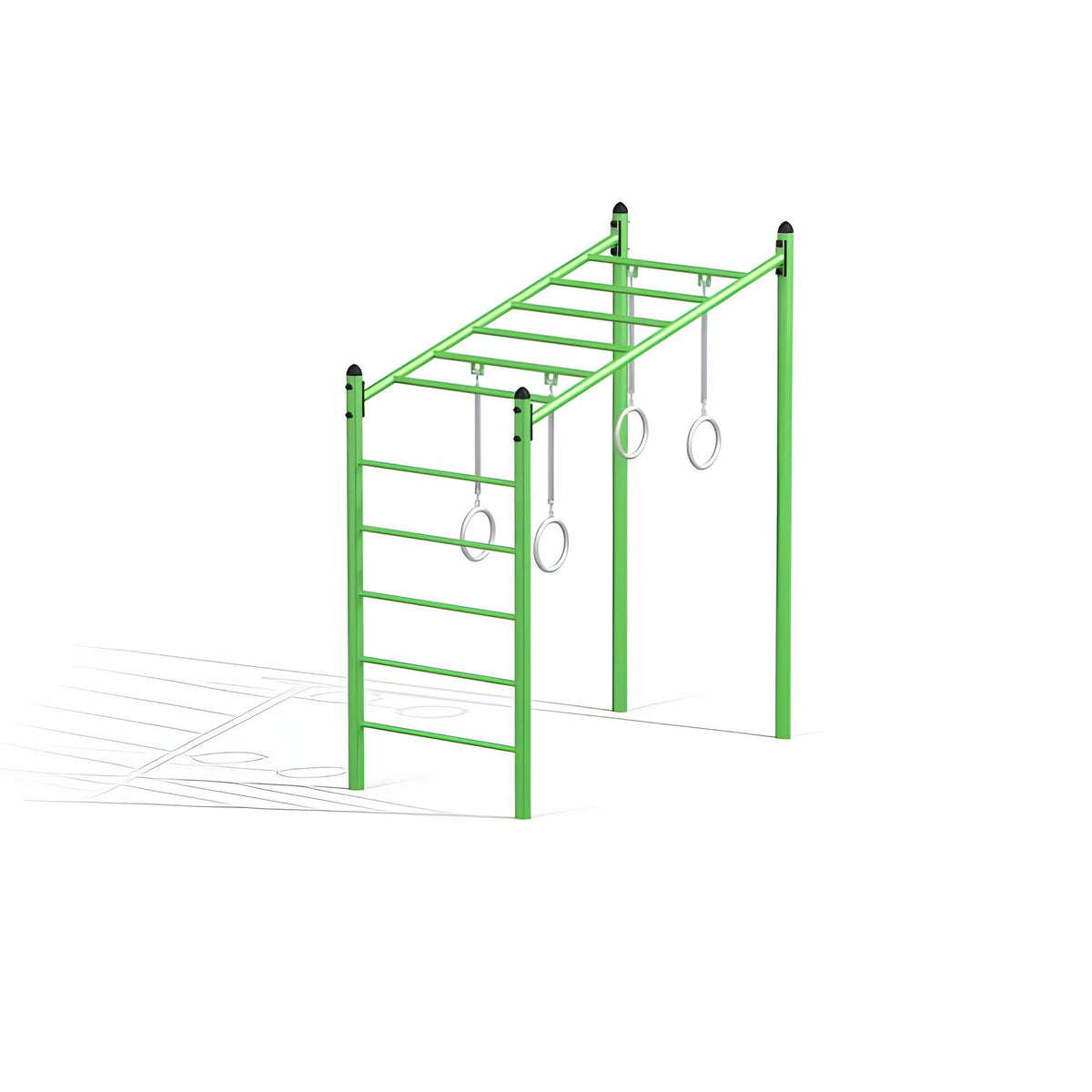 Gewerbefabrik Klettergeruest Ilja Outdoor Spielgeraet Kletterturm 6 Jahre Stahl Spielplatz
