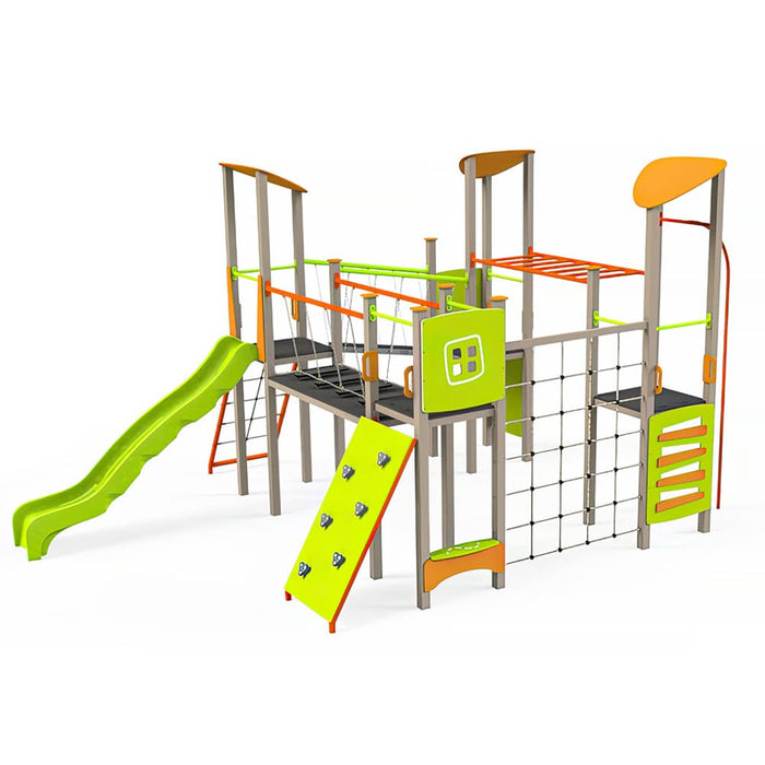 Klettergerüst Janik, Ab 3 Jahren, Hängebrücke, Gewerbefabrik