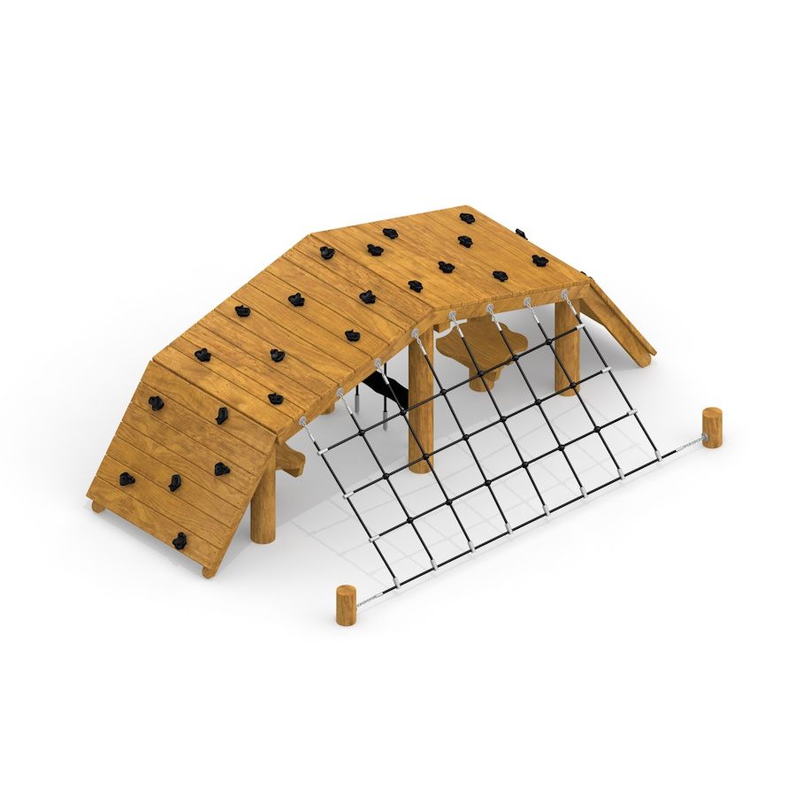 Gewerbefabrik Klettergeruest Mareen Outdoor Spielgeraet Kletterturm 5 Jahre Holz Spielplatz