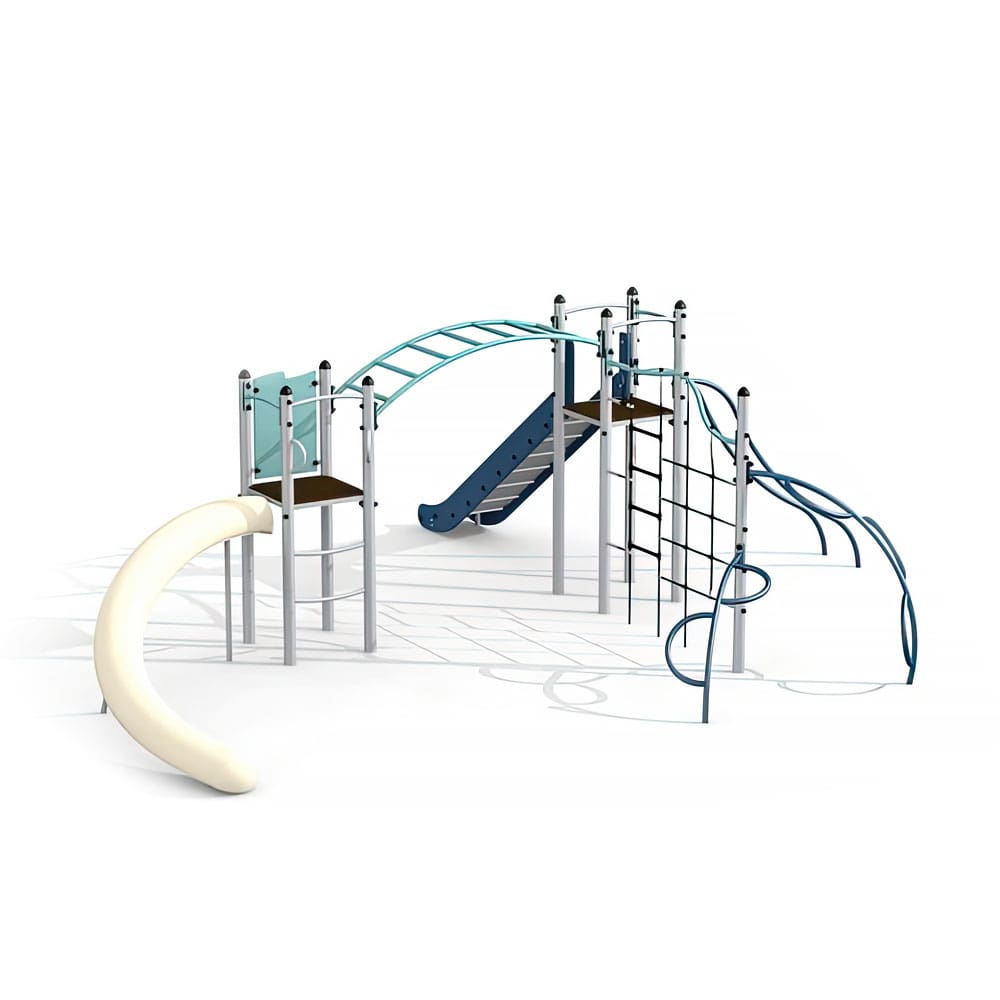 Gewerbefabrik Klettergeruest Marek Outdoor Spielgeraet Kletterturm 3 Jahre Stahl Spielplatz