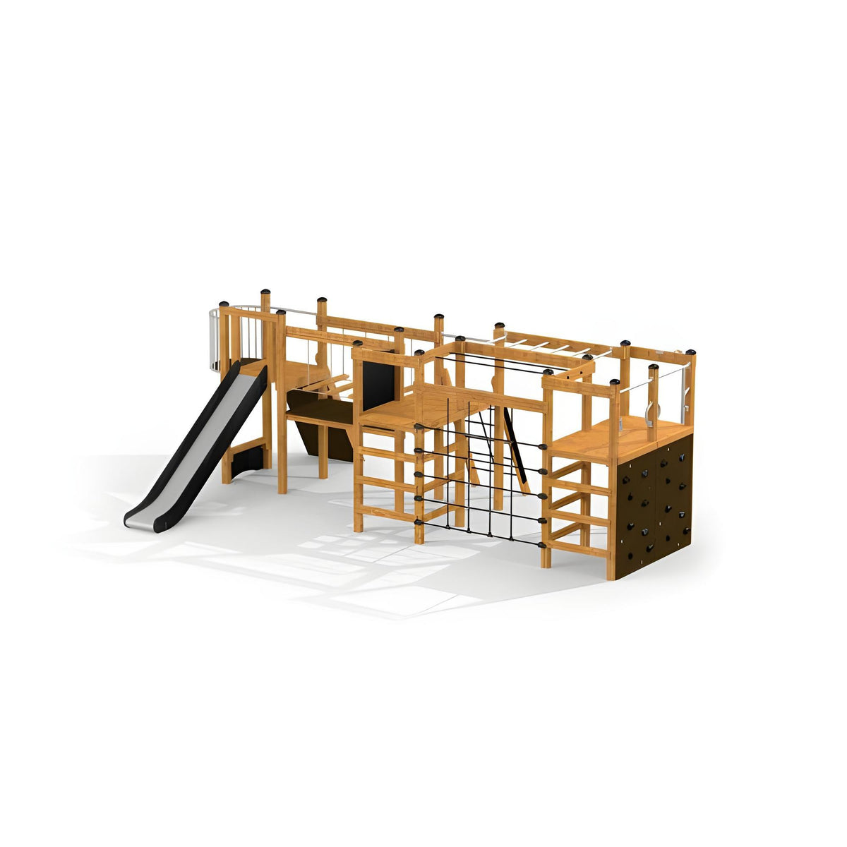 Gewerbefabrik Klettergeruest Oskar Outdoor Spielgeraet Kletterturm 3 Jahre Holz Spielplatz