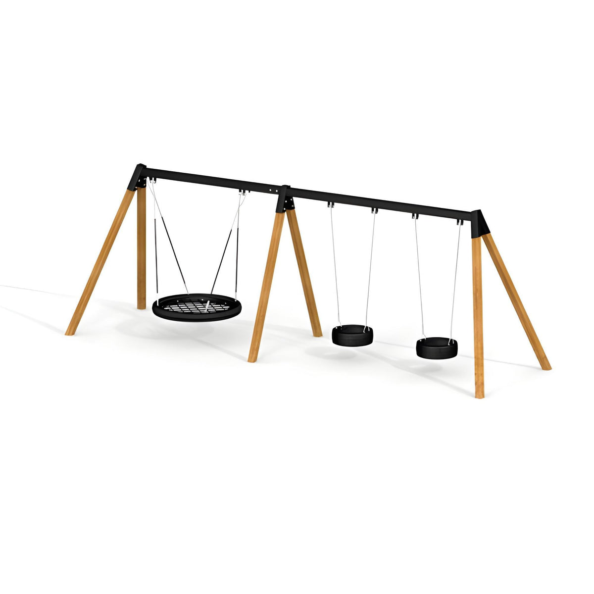 Gewerbefabrik Schaukel Gabriel Outdoor Spielgeraet Schaukelanlage Kinderschaukel 2 Jahre U3 Holz Spielplatz