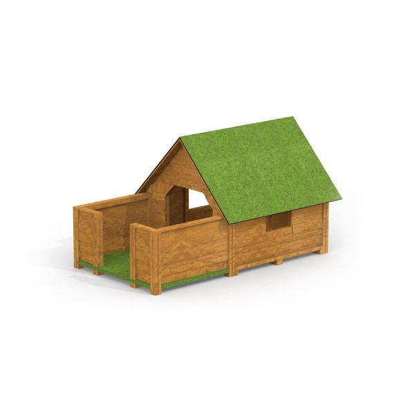 Gewerbefabrik Spielhaus Aylin Outdoor Spielgeraet Kinderhaus 1 Jahre U3 Holz Spielplatz