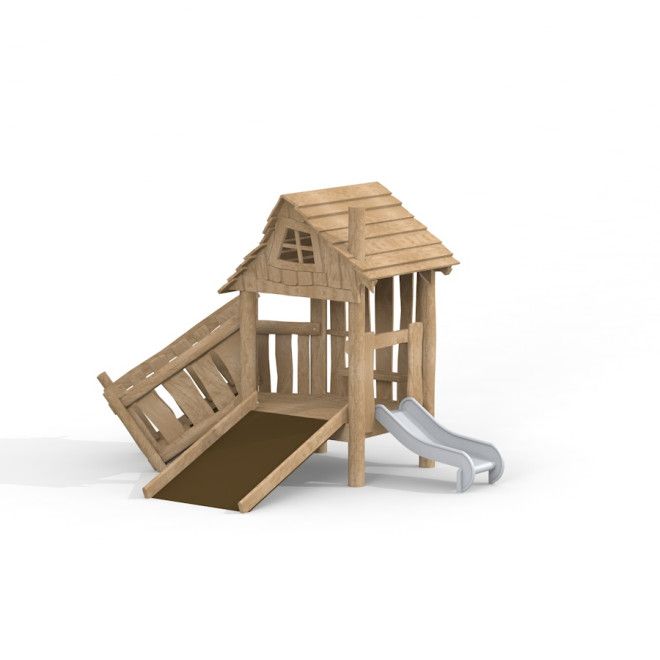 Gewerbefabrik Spielhaus Corinna Outdoor Spielgeraet Kinderhaus 1 Jahre U3 Holz Spielplatz