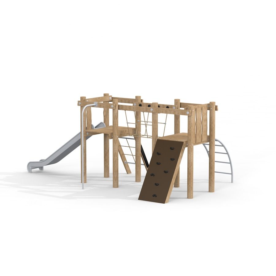 Gewerbefabrik Spielturm Debora Outdoor Spielgeraet Kletterturm 3 Jahre Holz Spielplatz