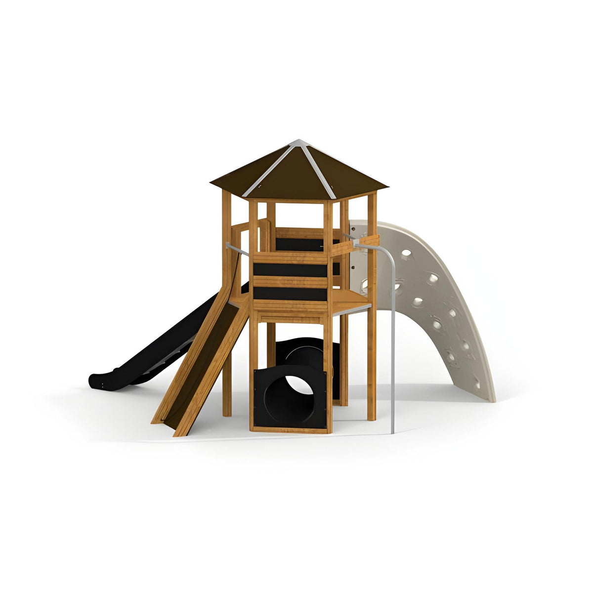 Gewerbefabrik Spielturm Edda Outdoor Spielgeraet Kletterturm 3 Jahre Holz Spielplatz