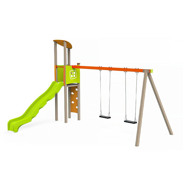 Gewerbefabrik Spielturm Edward Outdoor Spielgeraet Kletterturm 3 Jahre Stahl Spielplatz