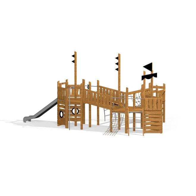 Gewerbefabrik Spielturm Elli Outdoor Spielgeraet Kletterturm 3 Jahre Holz Spielplatz