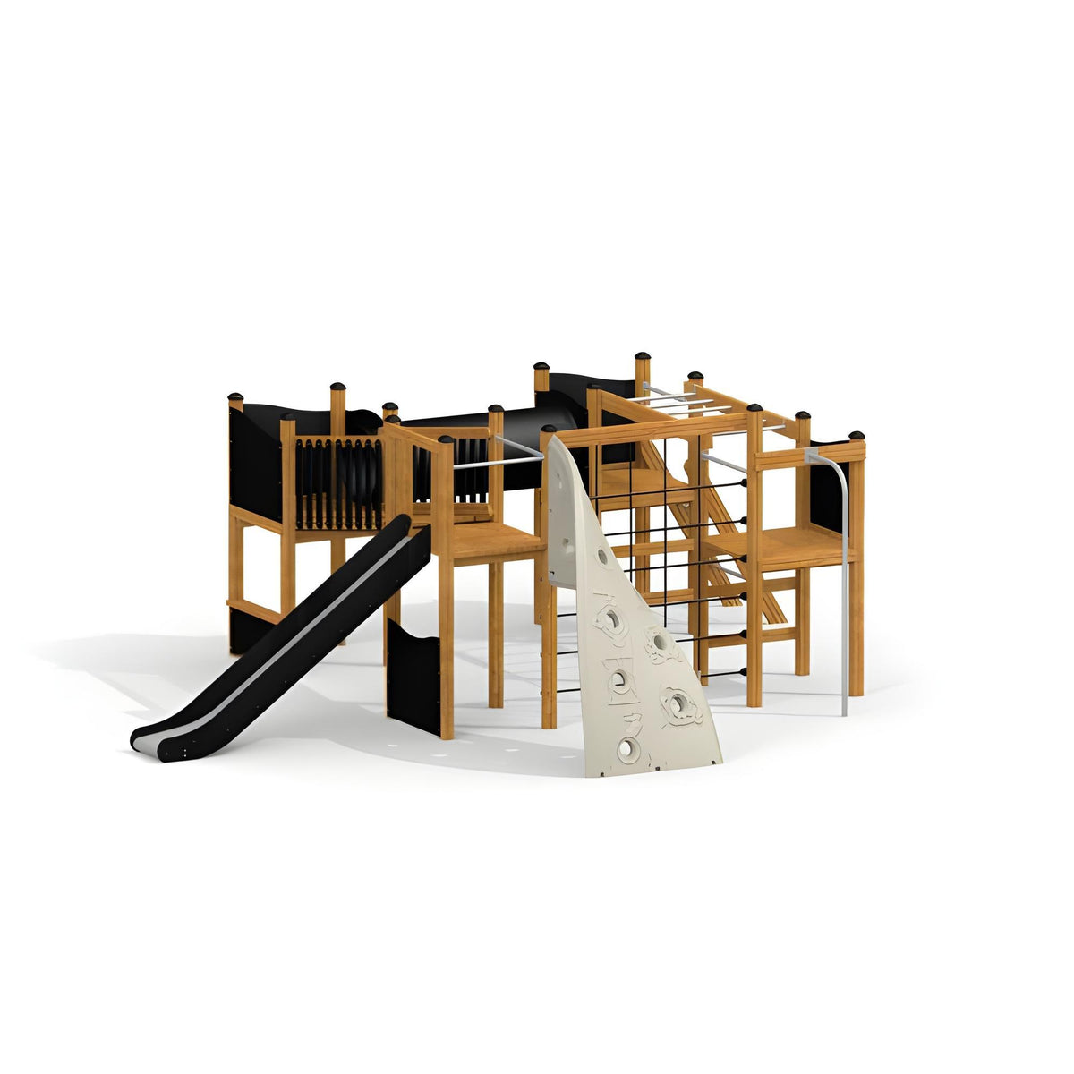 Gewerbefabrik Spielturm Freja Outdoor Spielgeraet Kletterturm 3 Jahre Holz Spielplatz