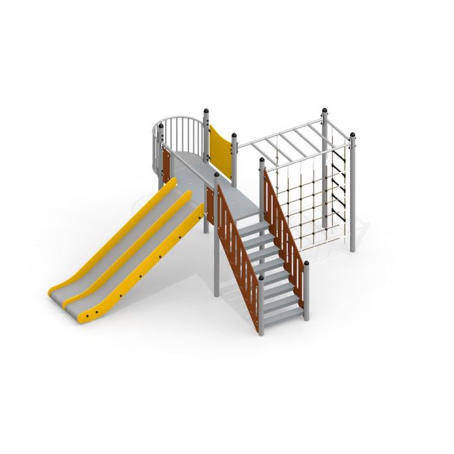 Gewerbefabrik Spielturm Hendrik Outdoor Spielgeraet Kletterturm 3 Jahre Edelstahl Spielplatz