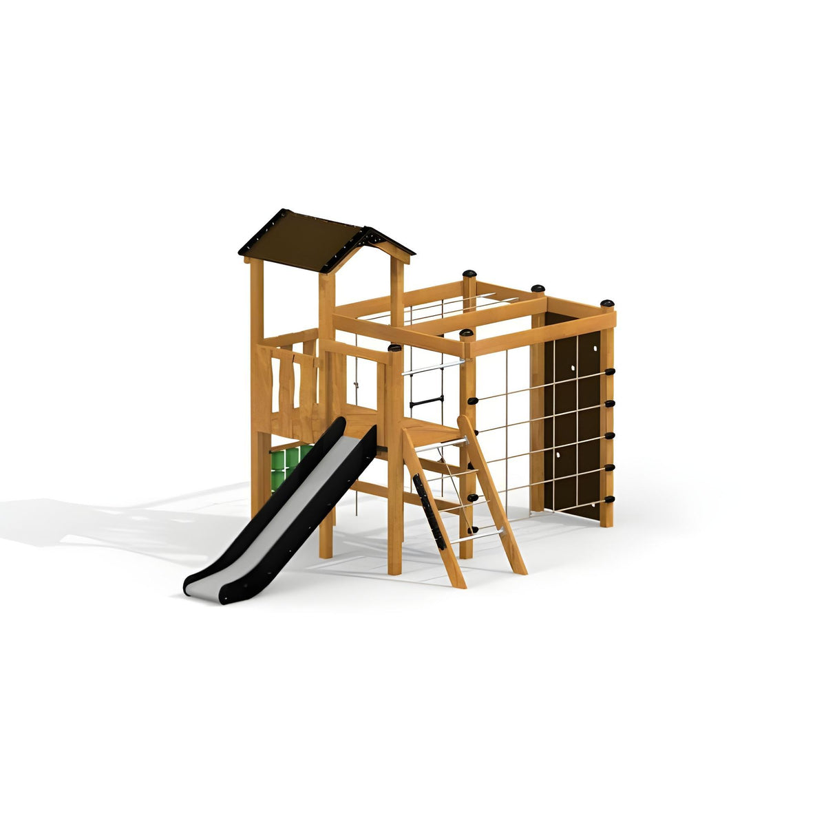 Gewerbefabrik Spielturm Inka Outdoor Spielgeraet Kletterturm 3 Jahre Holz Spielplatz