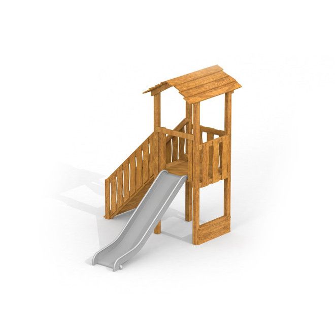 Gewerbefabrik Spielturm Isabel Outdoor Spielgeraet Kletterturm 1 Jahre U3 Holz Spielplatz