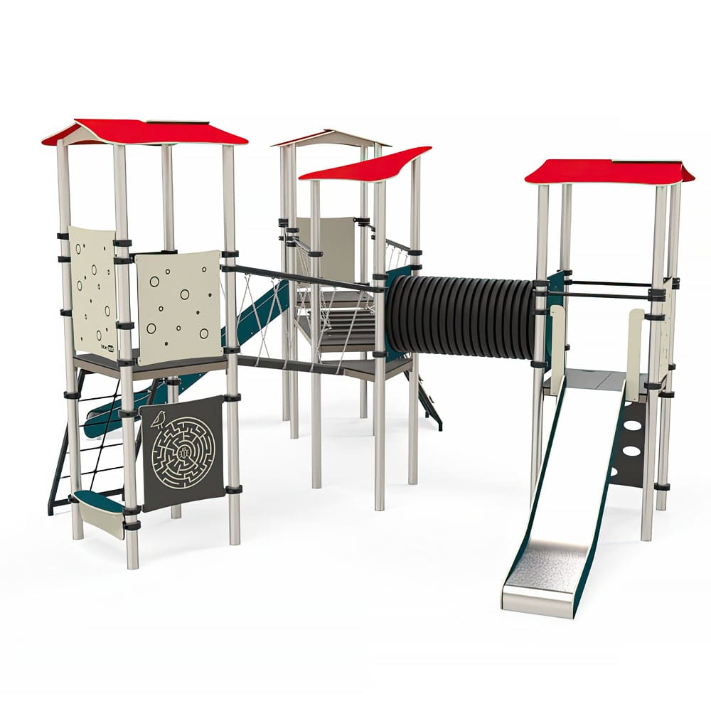 Spielturm Jendrik, Ab 3 Jahren, Hängebrücke, Gewerbefabrik