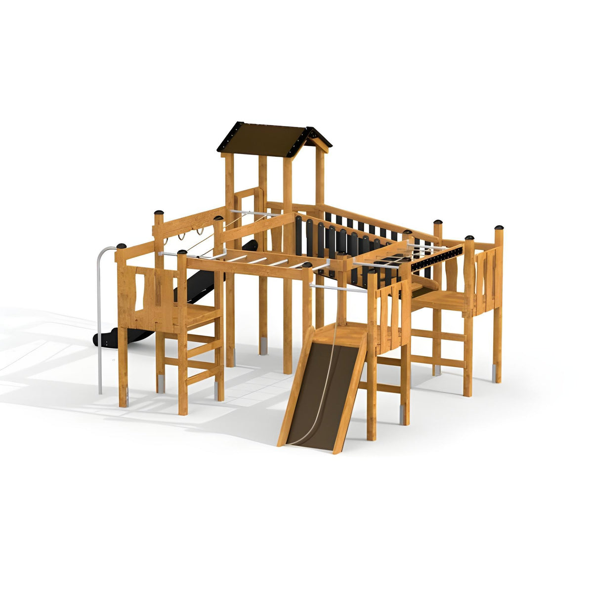 Gewerbefabrik Spielturm Josef Outdoor Spielgeraet Kletterturm 3 Jahre Holz Spielplatz