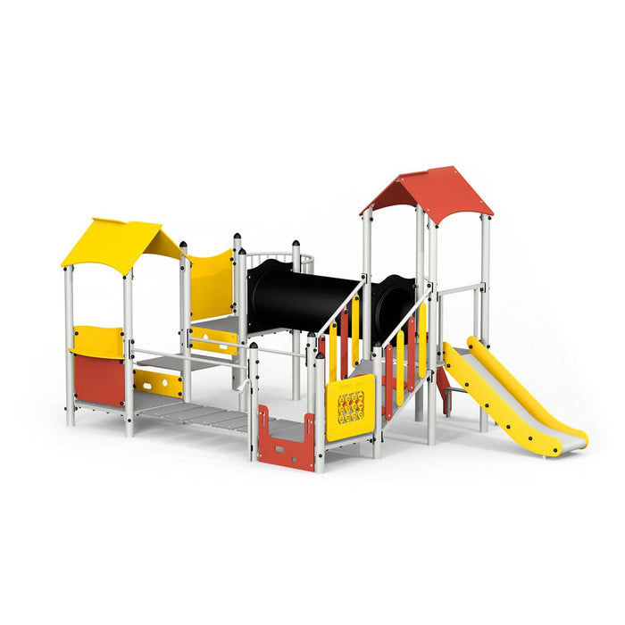 Gewerbefabrik Spielturm Rosa Outdoor Spielgeraet Kletterturm 1 Jahre U3 Stahl Kinder