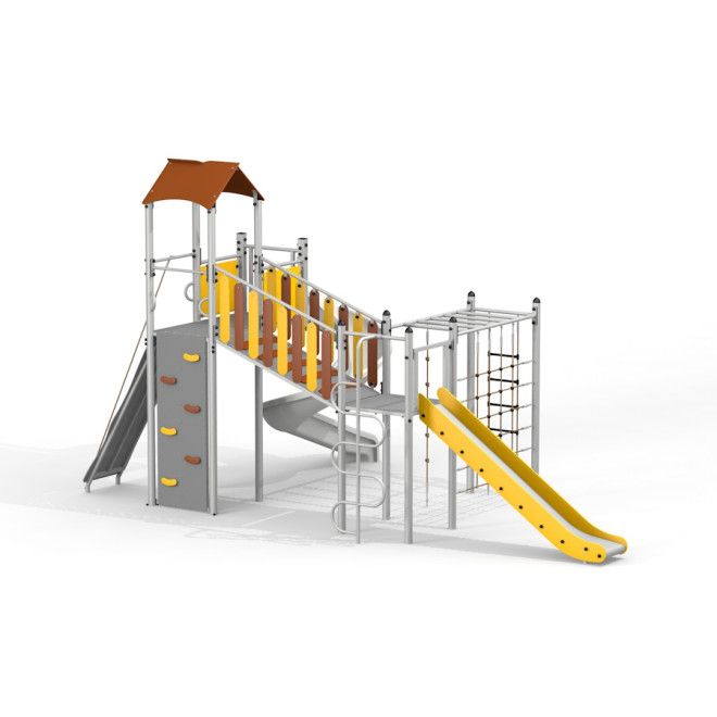 Gewerbefabrik Spielturm Taro Outdoor Spielgeraet Kletterturm 3 Jahre Edelstahl Spielplatz