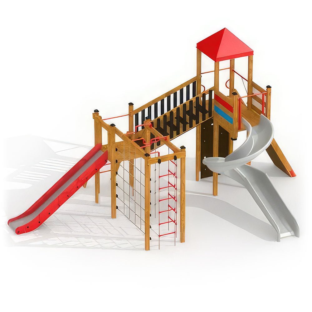 Larslaj Klettergeruest Freya Outdoor Spielgeraet Kletterturm 3 Jahre Holz Kinder