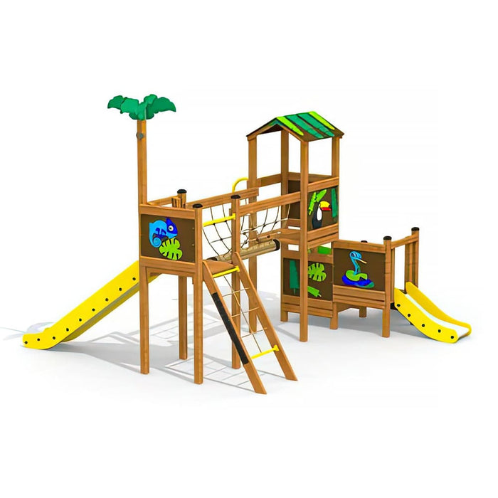 Larslaj Klettergeruest Hugo Outdoor Spielgeraet Kletterturm 3 Jahre Holz Spielplatz min