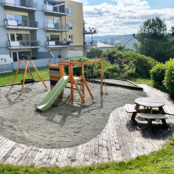 Larslaj Klettergeruest Maja Outdoor Spielgeraet Kletterturm 3 Jahre Holz Kinder