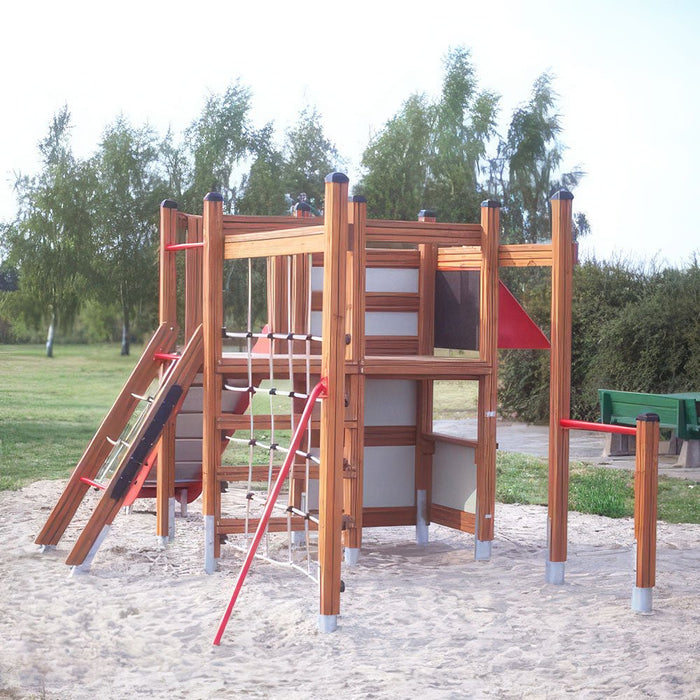 Larslaj Klettergeruest Maja Outdoor Spielgeraet Kletterturm 3 Jahre Holz Kita