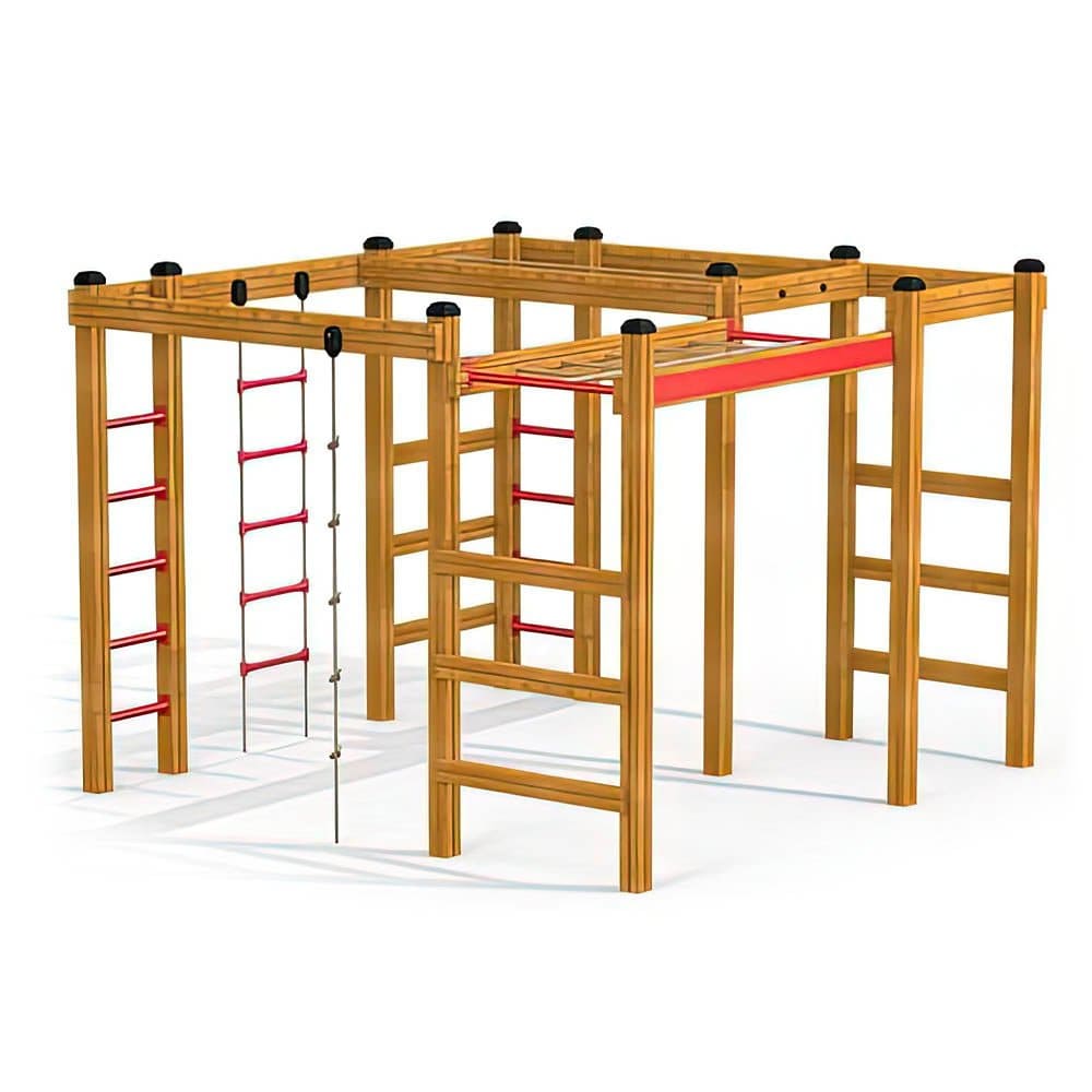 Larslaj Klettergeruest Nico Outdoor Spielgeraet Kletterturm 3 Jahre Holz Kita