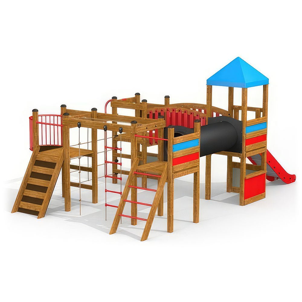 Larslaj Klettergeruest Tilo Outdoor Spielgeraet Kletterturm 3 Jahre Holz Kita