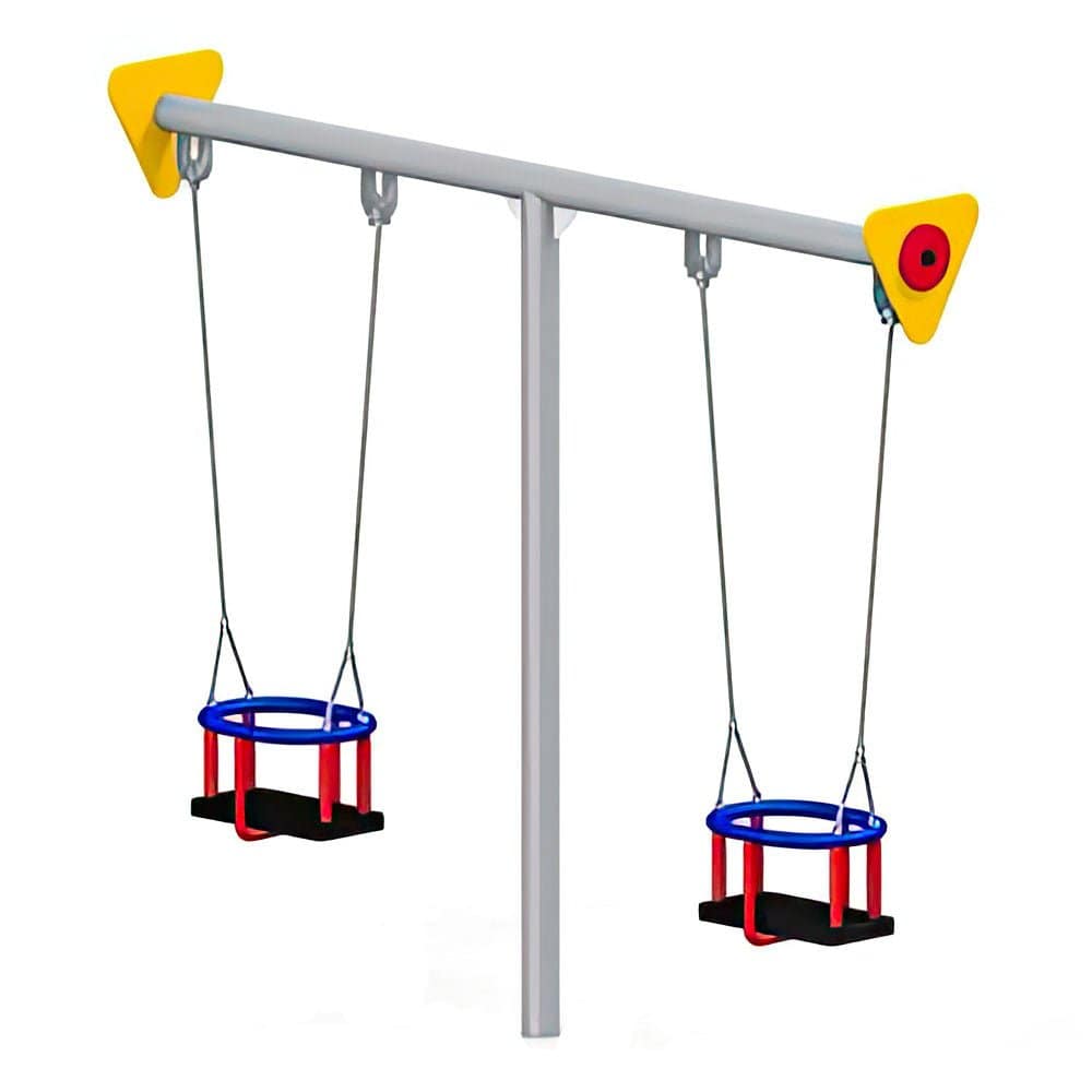 Larslaj Schaukel Merle Outdoor Spielgeraet Babyschaukel Kinderschaukel 1 Jahr U3 Holz Ansicht