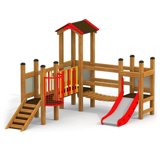 Larslaj Spielturm Lennox Outdoor Spielgeraet Kletterturm 1 Jahre U3 Holz Kindergarten