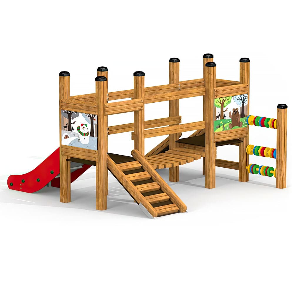 Larslaj Spielturm Olle Outdoor Spielgeraet Kletterturm 1 Jahre U3 Holz Spielplatz