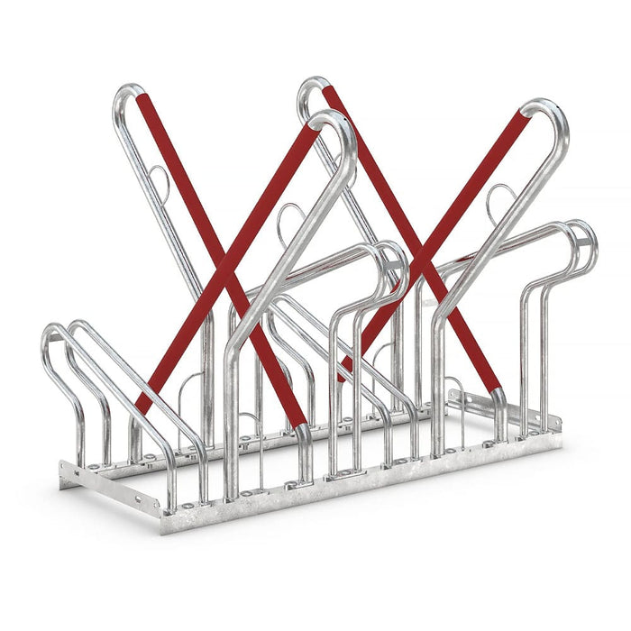 WSM Fahrradstaender Barnim Stahl 14 Plaetze Anlehnparker Fahrrad Rennrad min
