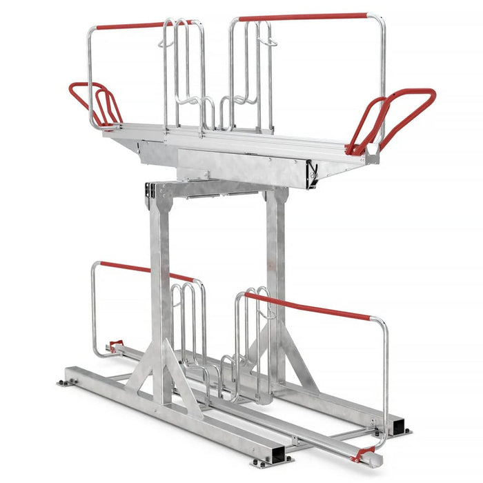 WSM Fahrradstaender FichtelDuo Stahl 4 Plaetze Anlehnparker Fahrrad Rennrad