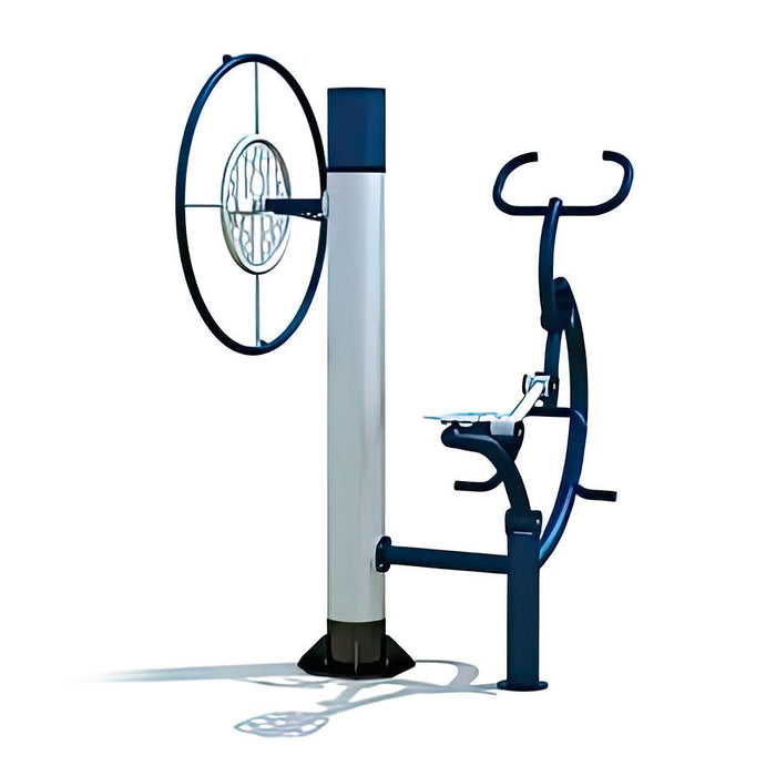 Outdoor Fitnessgerät Rudergerät Rad DUO, outdoor, outdoor fitness, Gewerbefabrik