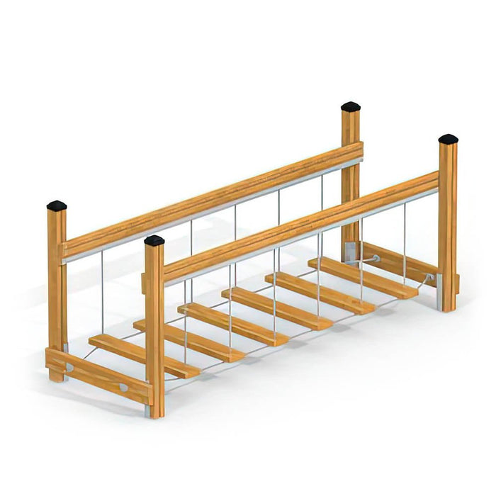 Hängebrücke Alina, aus Holz Lärche, spiel, Gewerbefabrik