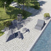 Gewerbefabrik Couchtisch Mureck Stahl Outdoor Stadtmobiliar Grau RAL 7011 Szene