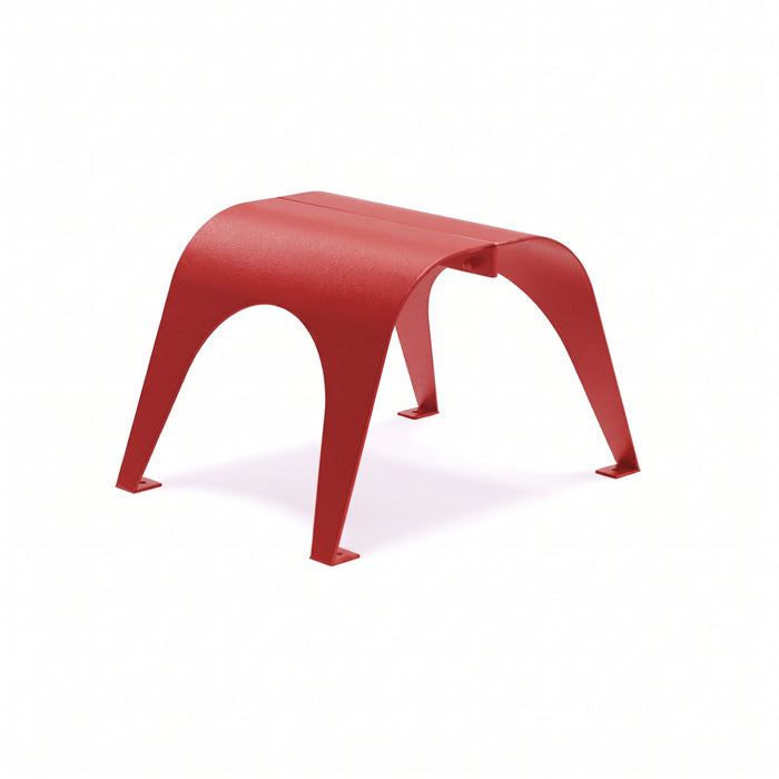 Gewerbefabrik Couchtisch Mureck Stahl Outdoor Stadtmobiliar Rot RAL 3001