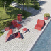 Gewerbefabrik Couchtisch Mureck Stahl Outdoor Stadtmobiliar Rot RAL 3001 Szene