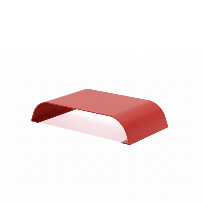 Gewerbefabrik Couchtisch Murr Stahl Outdoor Stadtmobiliar Rot RAL 3001