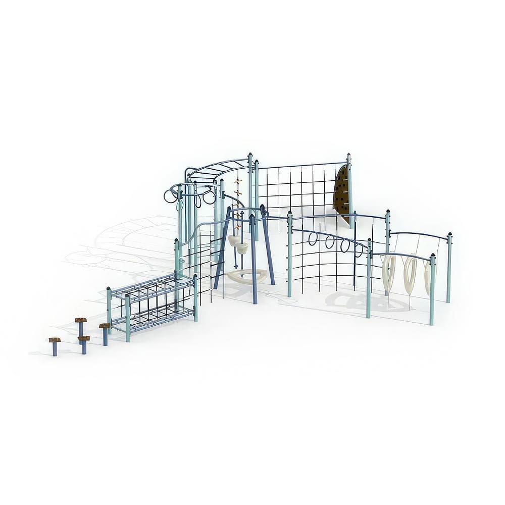 Gewerbefabrik Klettergeruest Amelie Outdoor Spielgeraet Kletterturm 3 Jahre Stahl Spielplatz