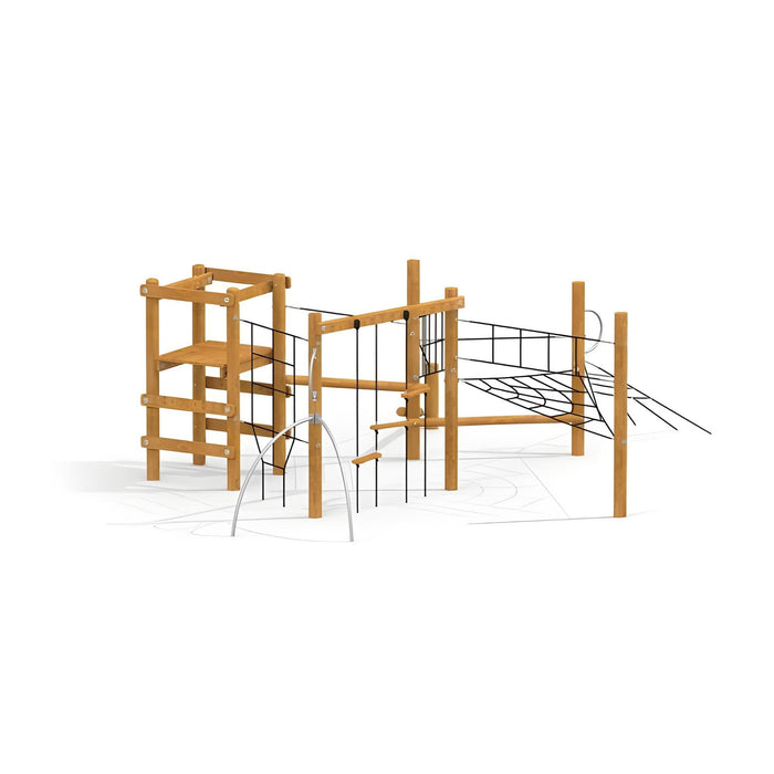 Gewerbefabrik Klettergeruest Arco Outdoor Spielgeraet Kletterturm 3 Jahre Holz Spielplatz