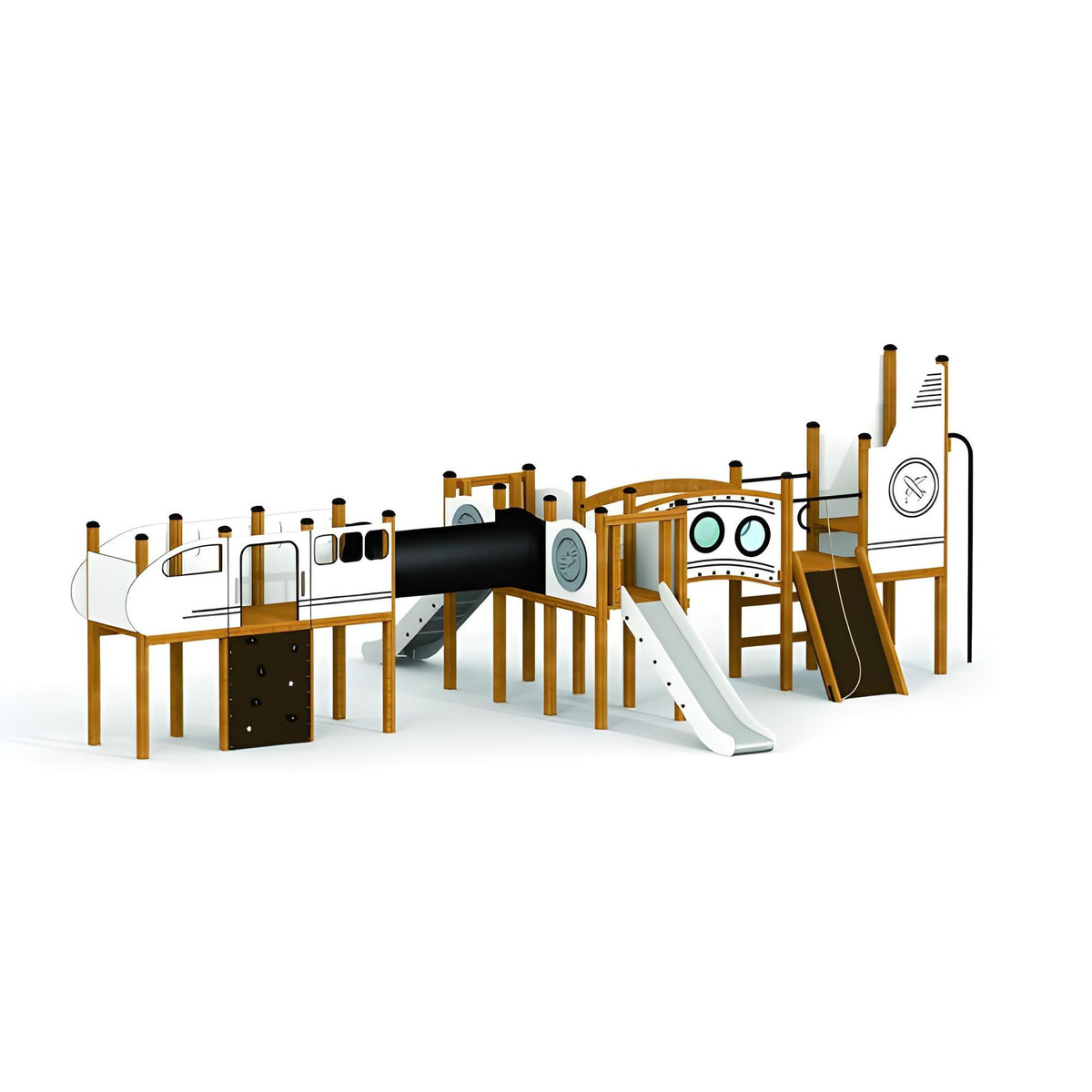 Gewerbefabrik Klettergeruest Edgar Outdoor Spielgeraet Kletterturm 3 Jahre Holz Spielplatz