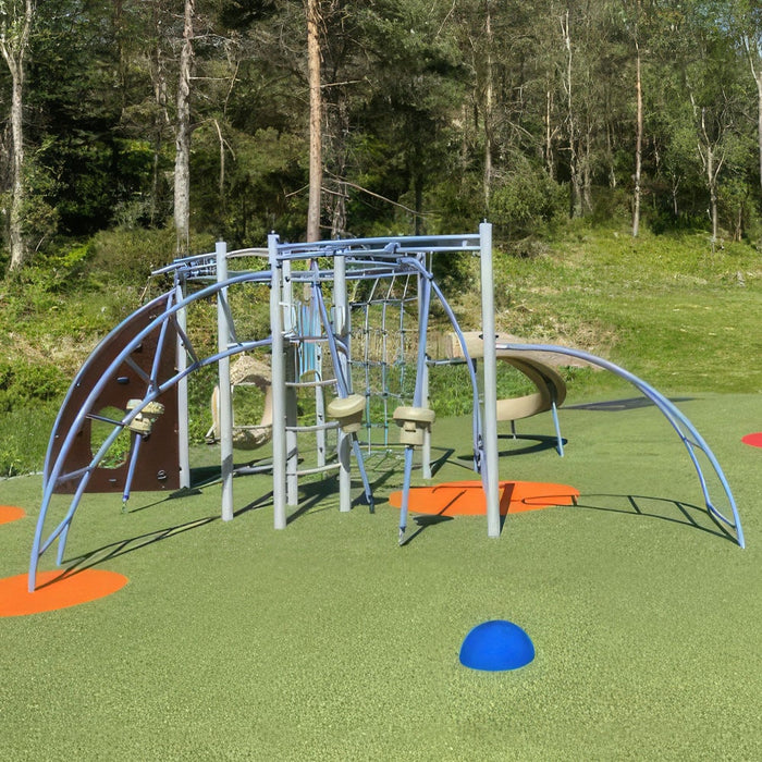 Gewerbefabrik Klettergeruest Gent Outdoor Spielgeraet Kletterturm 3 Jahre Stahl Ansicht