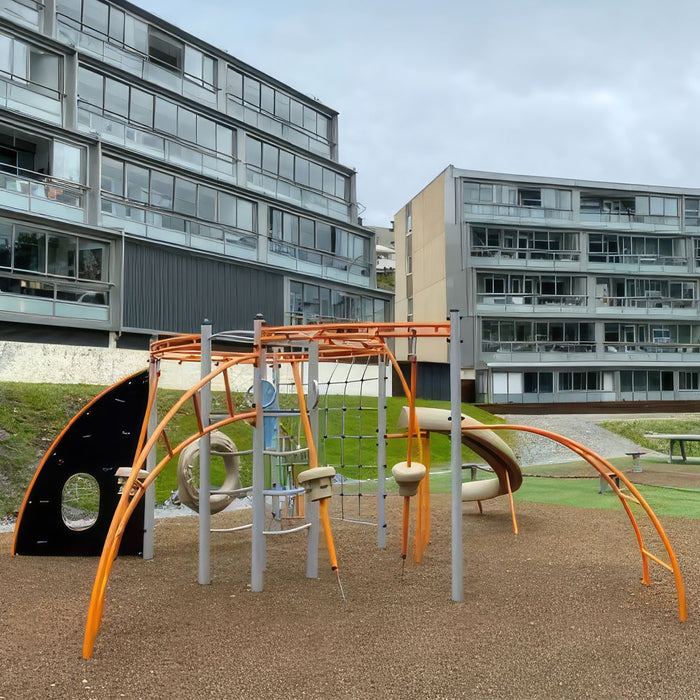 Gewerbefabrik Klettergeruest Gent Outdoor Spielgeraet Kletterturm 3 Jahre Stahl Kindergarten