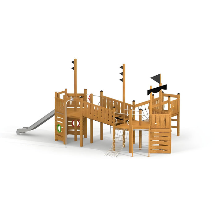 Gewerbefabrik Klettergeruest Inken Outdoor Spielgeraet Kletterturm 3 Jahre Holz Spielplatz