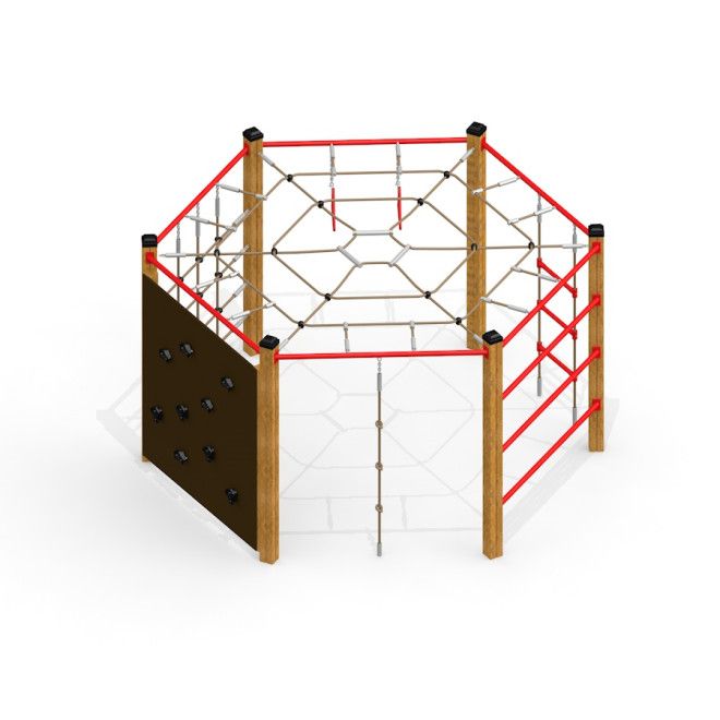 Gewerbefabrik Klettergeruest Ludmila Outdoor Spielgeraet Kletterturm 3 Jahre Holz Spielplatz