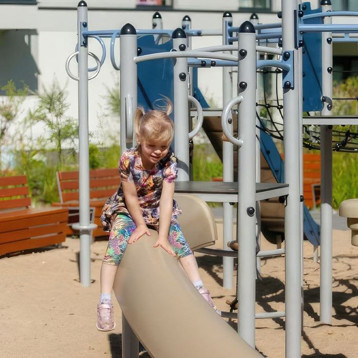 Gewerbefabrik Klettergeruest Milan Outdoor Spielgeraet Kletterturm 3 Jahre Stahl Spielplatz