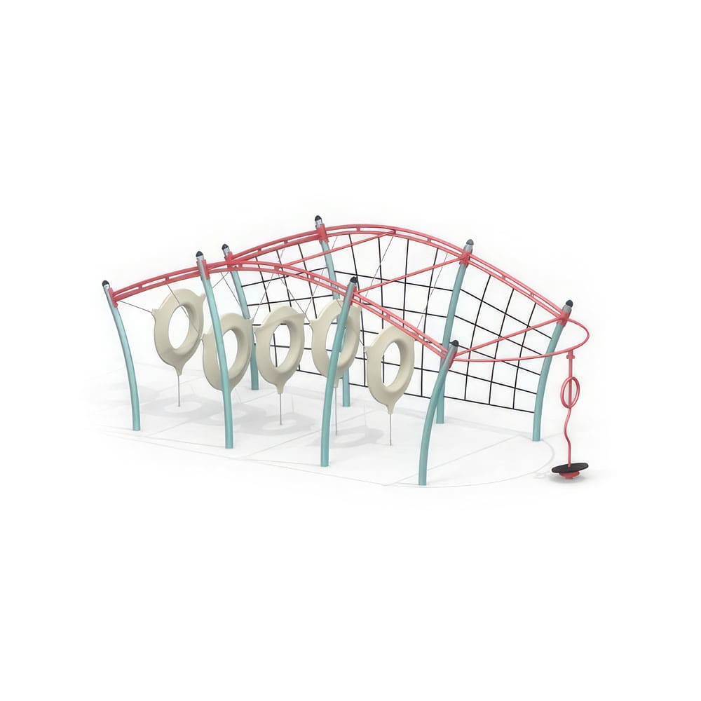 Gewerbefabrik Klettergeruest Nina Outdoor Spielgeraet Kletterturm 3 Jahre Stahl Kita