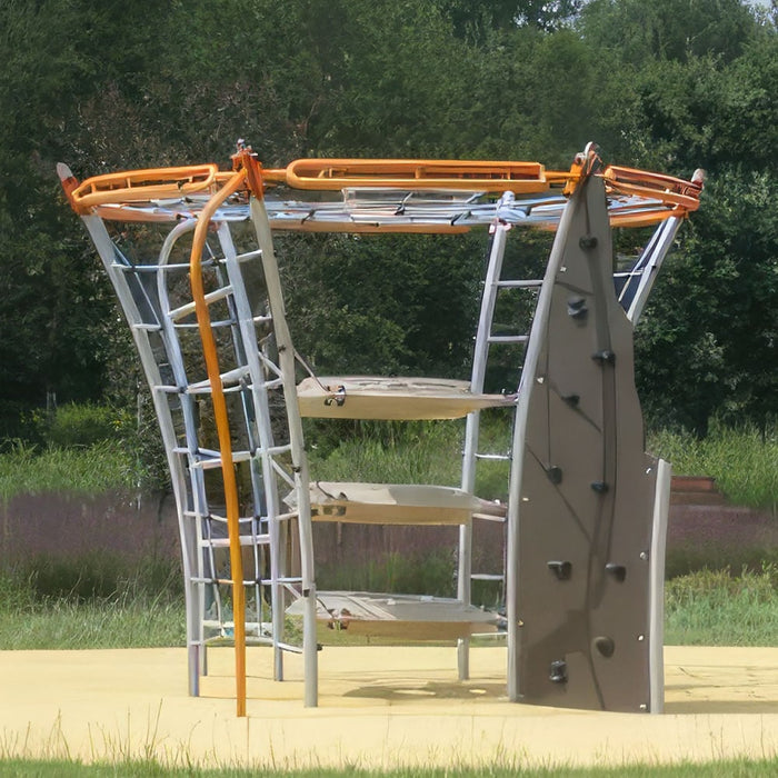 Gewerbefabrik Klettergeruest Orin Outdoor Spielgeraet Kletterturm 3 Jahre Stahl Kinder