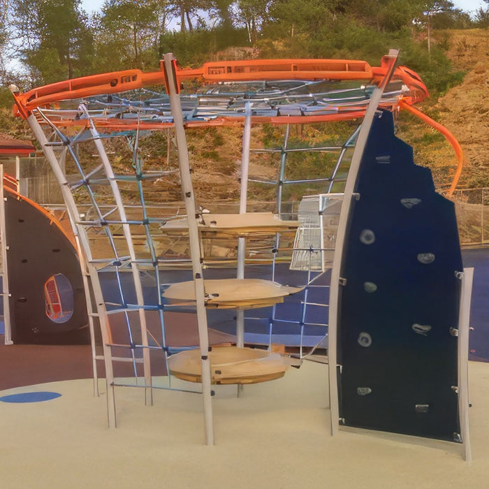 Gewerbefabrik Klettergeruest Orin Outdoor Spielgeraet Kletterturm 3 Jahre Stahl Kita