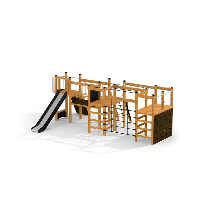 Gewerbefabrik Klettergeruest Oskar Outdoor Spielgeraet Kletterturm 3 Jahre Holz Spielplatz